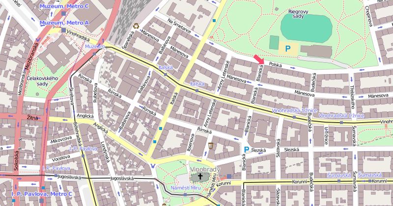 Prague College, Polska 10, Praha 2